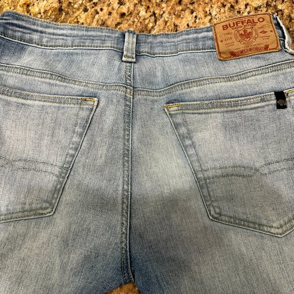 Slim Ash (Sanded Wash) Buffalo David Bitton Jeans 32L - Picture 4 of 5
